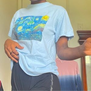 “the starry night” alien t-shirt